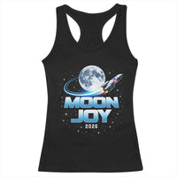 Celestial Moon Joy 2026 Racerback Tank Top Rocket Launch '26 Lunar Mission Celebration