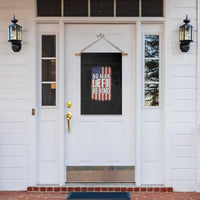 No Man Left Behind Patriotic Garden Flag Distressed American Flag