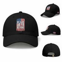 No Man Left Behind Patriotic Baseball Cap Distressed American Flag