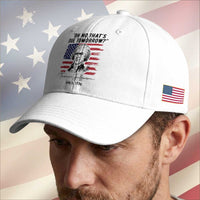 Thomas Jefferson July 3 1776 Historical Meme Baseball Cap Oh No That is Due Tomorrow