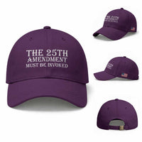 The 25th Amendment Must Be Invoked Baseball Cap Bold Typography Statement Patriotic Political Satire