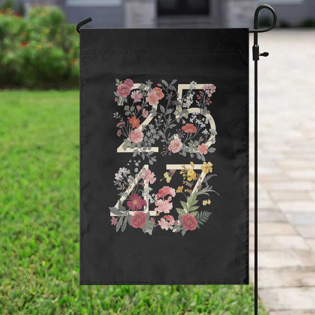 2547 Wildflower Floral Graphic Garden Flag Subtle Coded 25th Amendment Political Satire Aesthetic