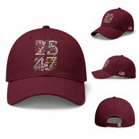 2547 Wildflower Floral Graphic Baseball Cap Subtle Coded 25th Amendment Political Satire Aesthetic