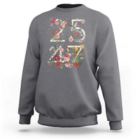 2547 Wildflower Floral Graphic Sweatshirt Subtle Coded 25th Amendment Political Satire Aesthetic