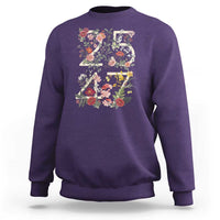 2547 Wildflower Floral Graphic Sweatshirt Subtle Coded 25th Amendment Political Satire Aesthetic