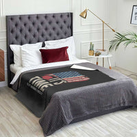 It's Time The 25th Amendment Throw Blanket Article II Red Hat Distressed American Flag Graphic