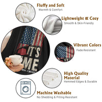 It's Time The 25th Amendment Throw Blanket Article II Red Hat Distressed American Flag Graphic