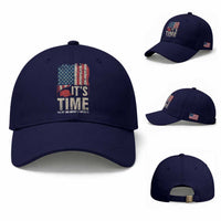 It's Time The 25th Amendment Baseball Cap Article II Red Hat Distressed American Flag Graphic