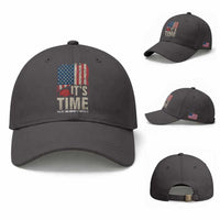 It's Time The 25th Amendment Baseball Cap Article II Red Hat Distressed American Flag Graphic