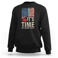 It's Time The 25th Amendment Sweatshirt Article II Red Hat Distressed American Flag Graphic