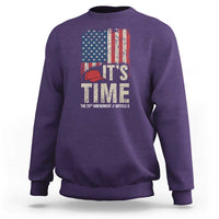 It's Time The 25th Amendment Sweatshirt Article II Red Hat Distressed American Flag Graphic