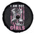 Female Veteran Spare Tire Cover I Am Not Most Girls American Flag Combat Boots And Dog Tags