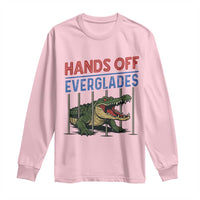 Hands Off Everglades Long Sleeve Shirt Alligator Protest - Wonder Print Shop