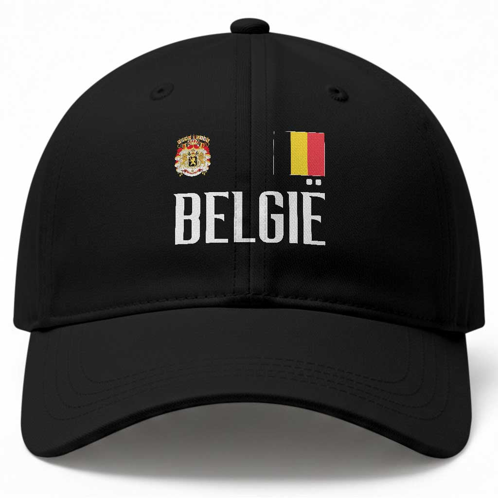 Royal Coat of Arms Belgie Crest Graphic Baseball Cap Traditional Belgium Belgian Flag and Lion Heritage Pride Gift