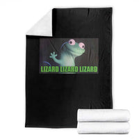 Funny Lizard Lizard Lizard Throw Blanket Weirdcore Gecko Meme - Wonder Print Shop