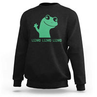 Funny Lizard Lizard Lizard Sweatshirt Weirdcore Gecko Reptile Meme - Wonder Print Shop