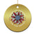 Thank You Veterans Christmas Ornament American Flag Sunflower Military Tribute