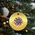 Thank You Veterans Christmas Ornament American Flag Sunflower Military Tribute