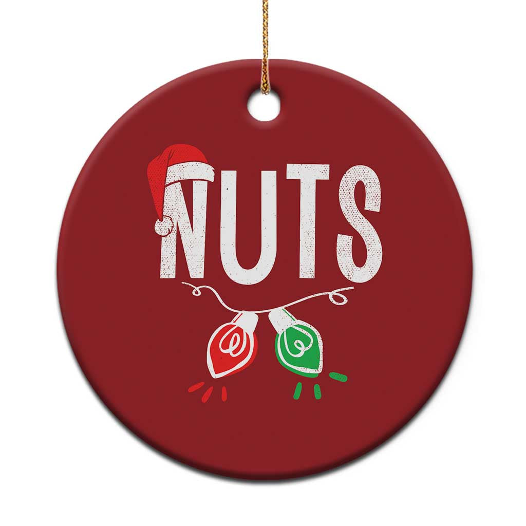 Xmas Matching Couple Christmas Ornament Chestnuts Xmas Funny Nuts - Wonder Print Shop