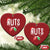 Xmas Matching Couple Christmas Ornament Chestnuts Xmas Funny Nuts - Wonder Print Shop