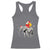 Christmas Santa Riding Elephant Racerback Tank Top Xmas Tree Light Funny Festive