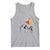 Christmas Santa Riding Elephant Tank Top Xmas Tree Light Funny Festive