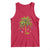 Christmas Palm Tree Tank Top Xmas Lights Tropical Hawaiian Holidays