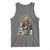 Funny Black Cat Tank Top Bruh Retro Cat Meme Graphic