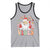 Retro Santa Christmas Tank Top Groovy Cute Santa Claus Christmas Vibes Xmas