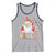 Retro Santa Christmas Tank Top Groovy Cute Santa Claus Christmas Vibes Xmas