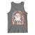 Retro Santa Christmas Tank Top Groovy Cute Santa Claus Christmas Vibes Xmas