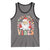 Retro Santa Christmas Tank Top Groovy Cute Santa Claus Christmas Vibes Xmas