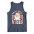 Retro Santa Christmas Tank Top Groovy Cute Santa Claus Christmas Vibes Xmas