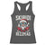 Christmas Bruh Racerback Tank Top Green Xmas Santa Hat Festive Vibe