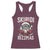 Christmas Bruh Racerback Tank Top Green Xmas Santa Hat Festive Vibe