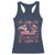 Groovy Pink Christmas Gingerbrad Racerback Tank Top Sleigh Girl Sleigh Festive Xmas Holiday Girls