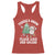 Christmas Teacher Racerback Tank Top There’s Snow Place Like 2nd Grade Merry Xmas Retro Groovy