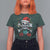 Christmas Pirate Skull T Shirt For Women Yo Ho Ho Boat Cruise Xmas Crossbones - Wonder Print Shop