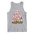 Cute Pink Pigs Christmas Tree Tank Top Funny Farmer Xmas Lights Festive Vibe