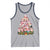 Cute Pink Pigs Christmas Tree Tank Top Funny Farmer Xmas Lights Festive Vibe