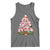 Cute Pink Pigs Christmas Tree Tank Top Funny Farmer Xmas Lights Festive Vibe