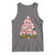 Cute Pink Pigs Christmas Tree Tank Top Funny Farmer Xmas Lights Festive Vibe