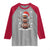 Christmas Football Raglan Shirt Rugby Snowman Xmas Festive Holiday Sports