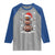 Christmas Football Raglan Shirt Rugby Snowman Xmas Festive Holiday Sports