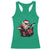 Funny Rock'n Roll Santa Claus Racerback Tank Top Cool Drummer Festive Christmas