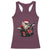 Funny Rock'n Roll Santa Claus Racerback Tank Top Cool Drummer Festive Christmas