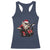 Funny Rock'n Roll Santa Claus Racerback Tank Top Cool Drummer Festive Christmas