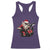 Funny Rock'n Roll Santa Claus Racerback Tank Top Cool Drummer Festive Christmas