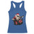 Funny Rock'n Roll Santa Claus Racerback Tank Top Cool Drummer Festive Christmas