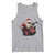 Funny Rock'n Roll Santa Claus Tank Top Cool Drummer Festive Christmas